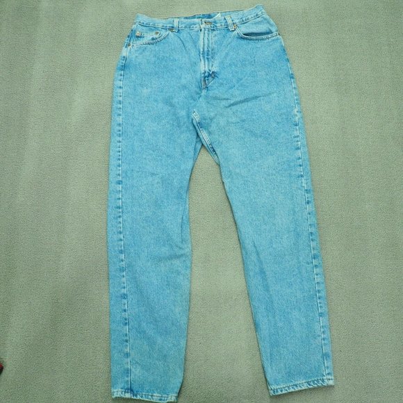 GAP Denim - Gap Jeans Women Size 32 X 33 High-Rise Light Blue Tapered Leg